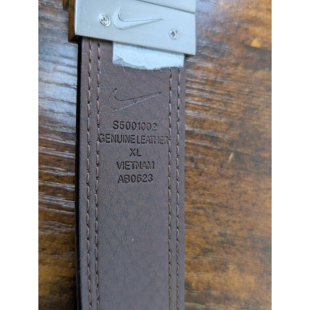 Nike Reversible Textured Synthetic Leather Belt Men’s Black/Brown Golf 51